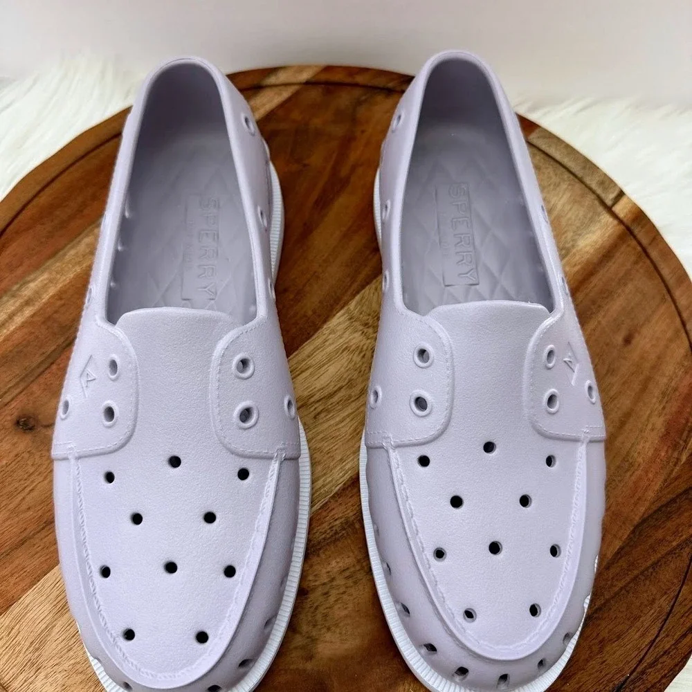 NWOB Sperry Top-Sider Womens A/O Float Boat Shoes Sz 10 Lavender Purple STS87473